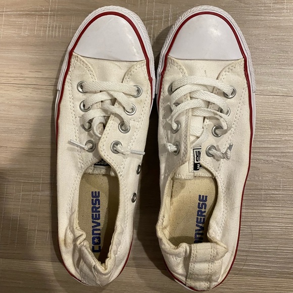 WOMEN'S CONVERSE CHUCK TAYLOR ALL STAR SHORELINE Creamy White/ Off White - Picture 8 of 13